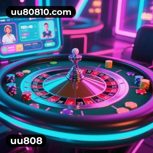 App uu808 para iOS e Android — interface mobile, login biométrico e PIX integrado